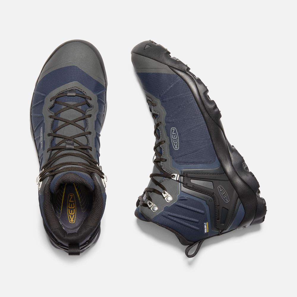 Keen Laarzen Heren Blauw/Grijs - Venture Mid Waterproof - 30879-XQOE